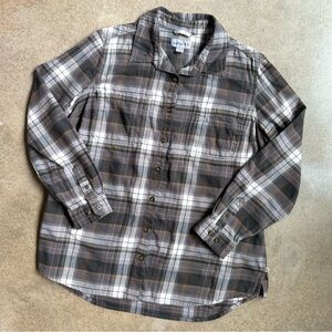 Carhartt Grey Plaid Flannel Shirt